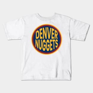 nuggets denver circle Kids T-Shirt